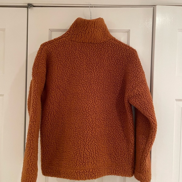 J Crew Snap-collar Sherpa in Polartec® fleece in Adobe - Picture 3 of 8